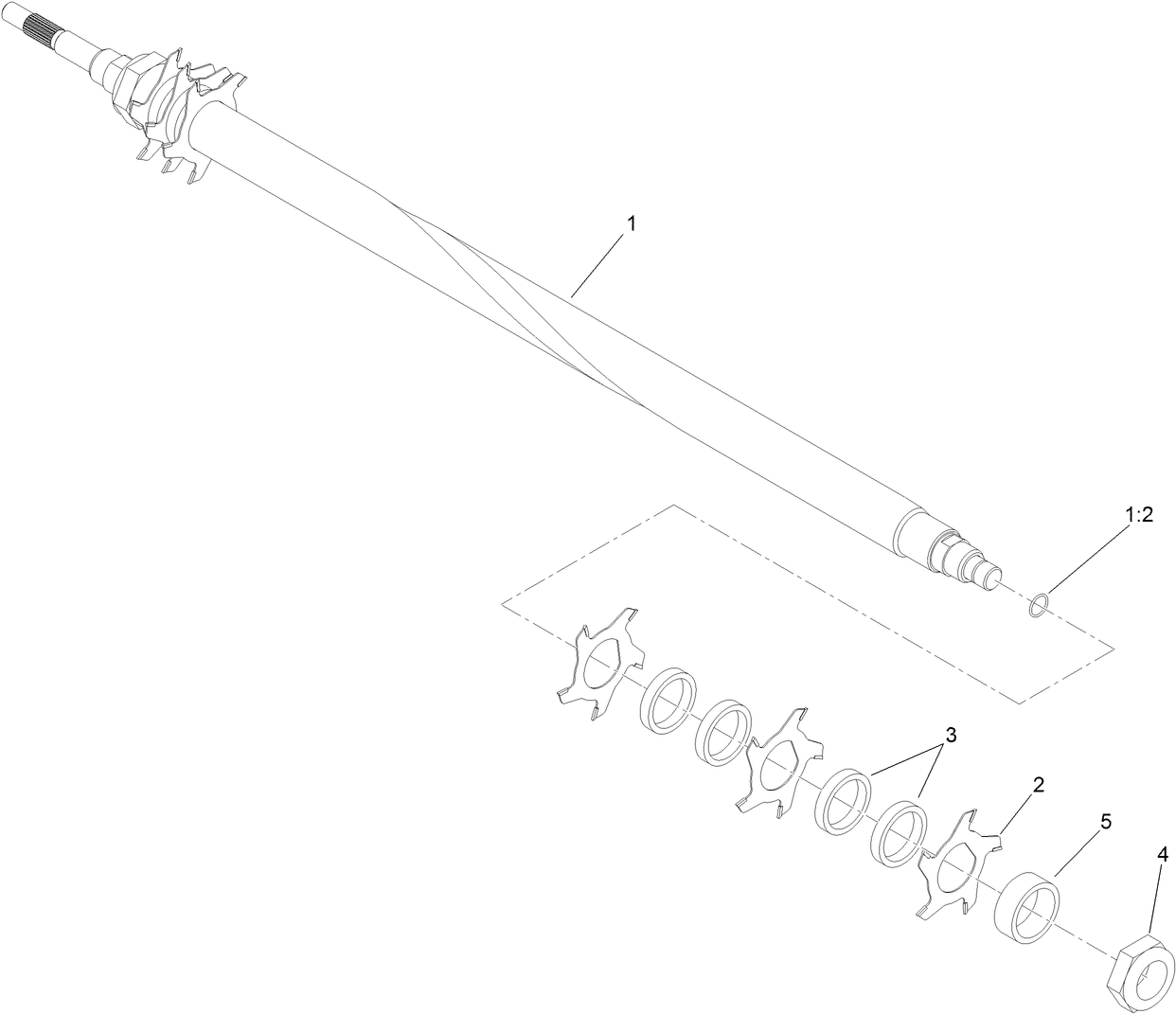 Left Hand Carbide Grooming Reel Assembly