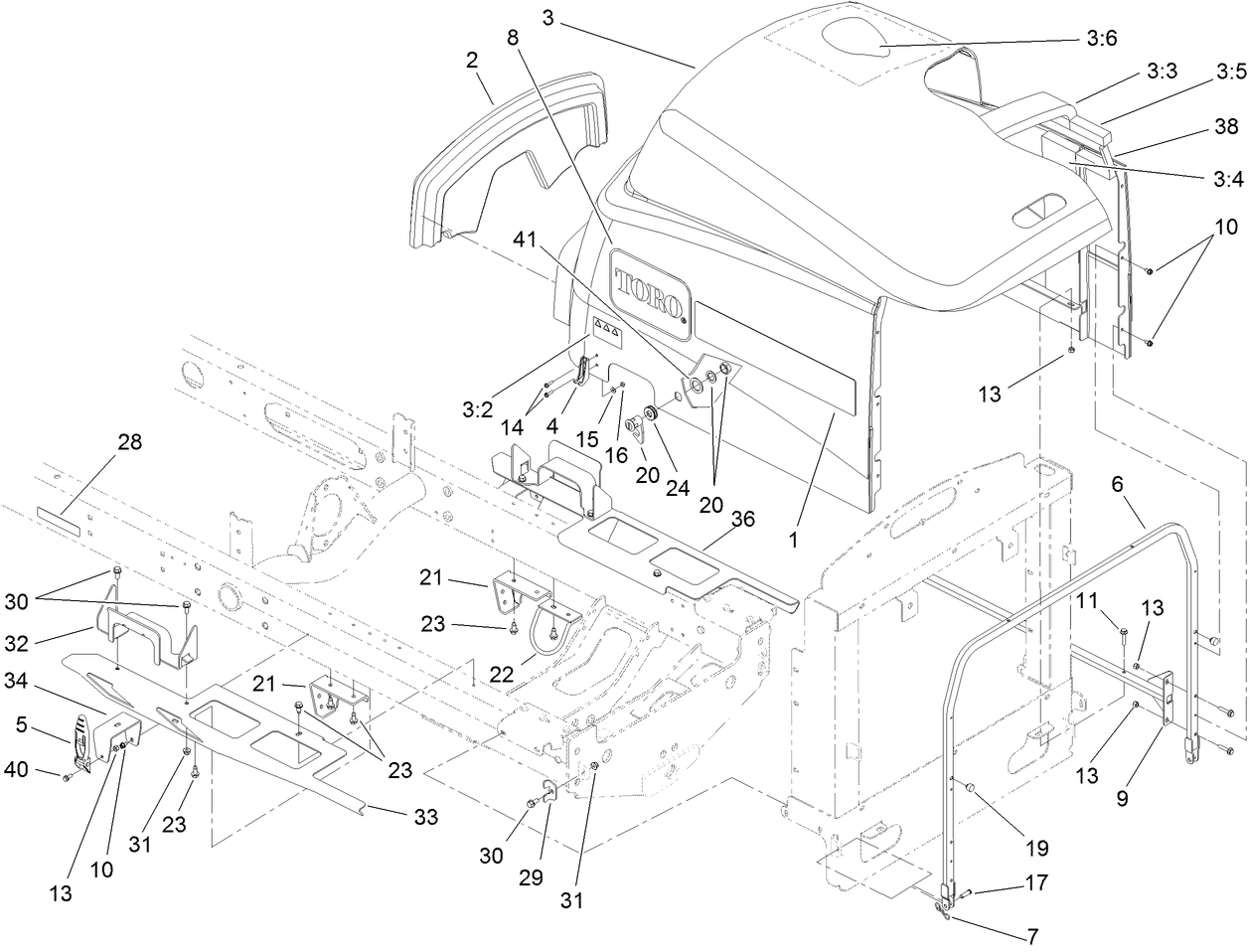 Hood and Body Panel Assembly
