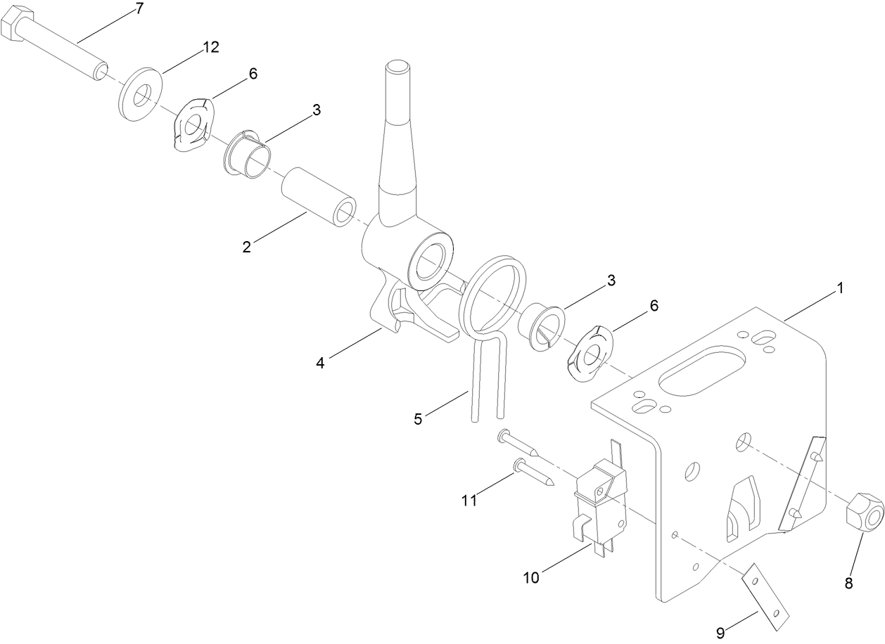 Joystick Bracket Assembly No. 120-5280