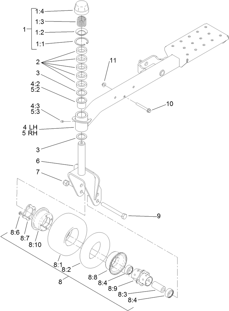 Caster Arm Assembly