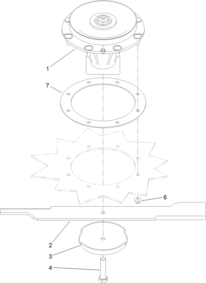 Spindle and Blade Assembly
