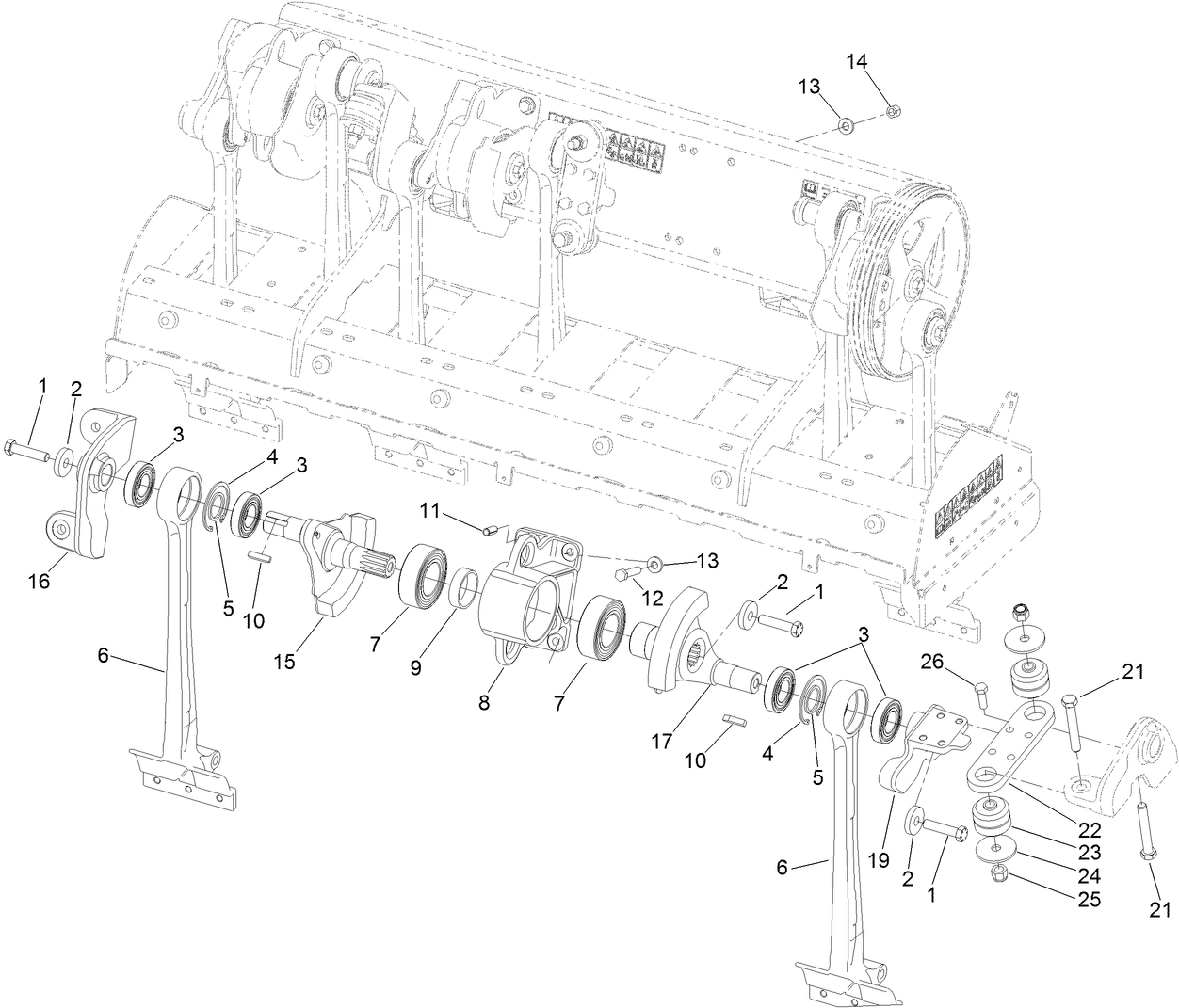 No. 3 and No. 4 Crankarm Assembly