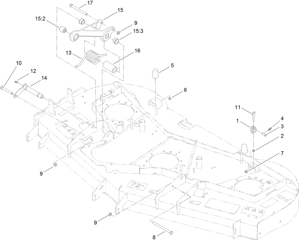 Adjustment Link and Bumper Assembly