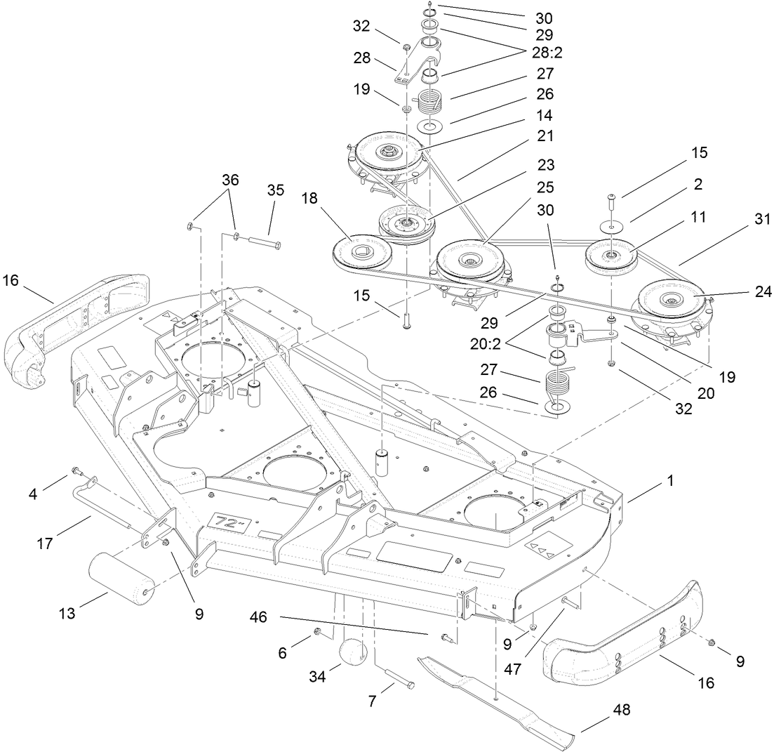 Roller, Belt and Pulley Assembly