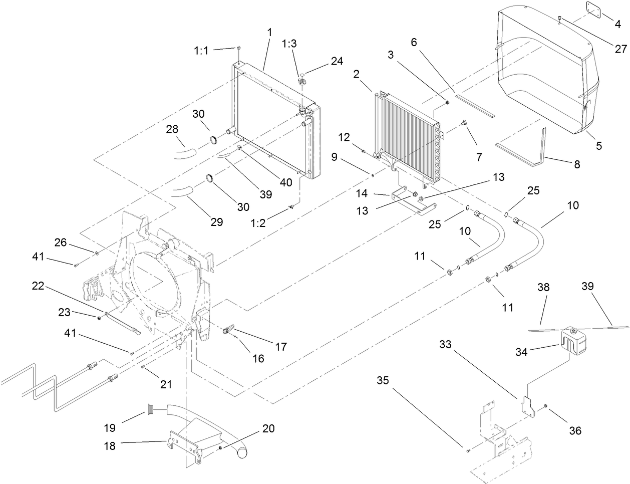 Radiator and Screen Assembly