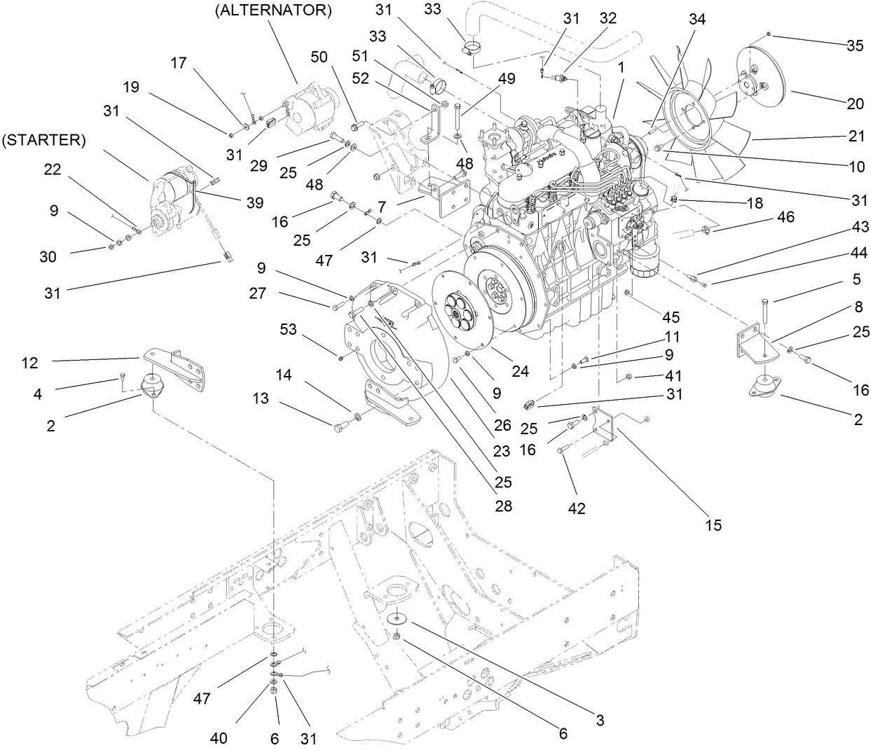 Engine Installation Assembly