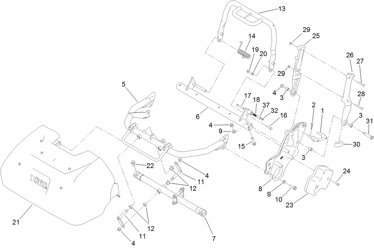 Frame and Handle Mount Assembly