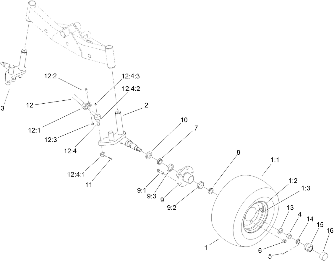 Wheel and Spindle Assembly