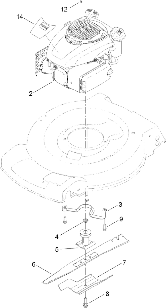 Engine and Blade Assembly