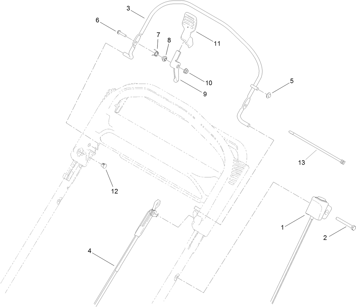 Upper Handle Component Assembly