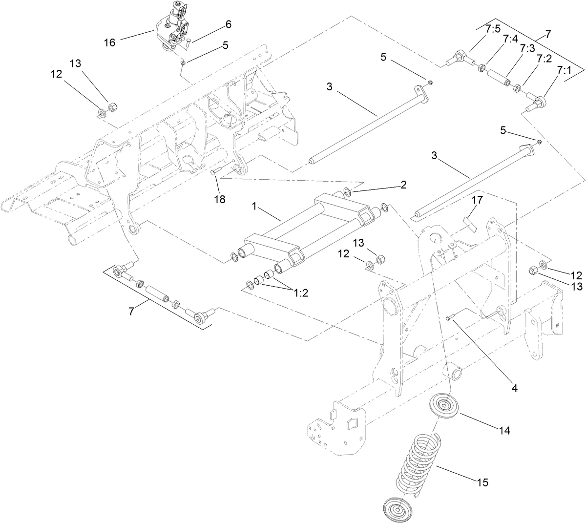 Left Hand H-Frame Assembly