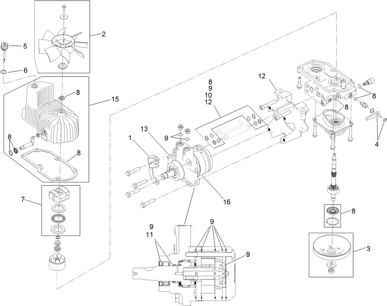 LH Hydro Assembly No. 116-6413