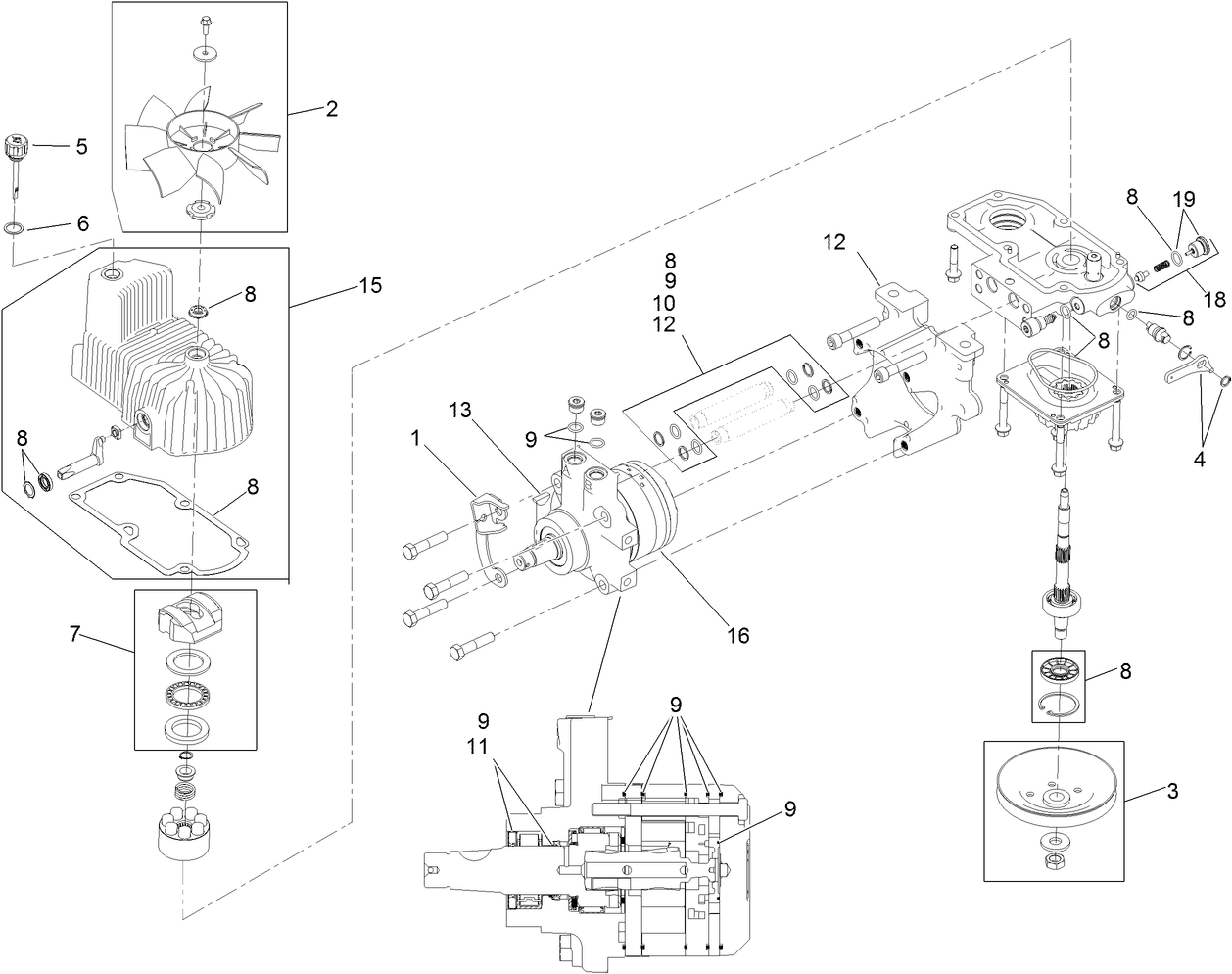 LH Hydro Assembly No. 116-6411