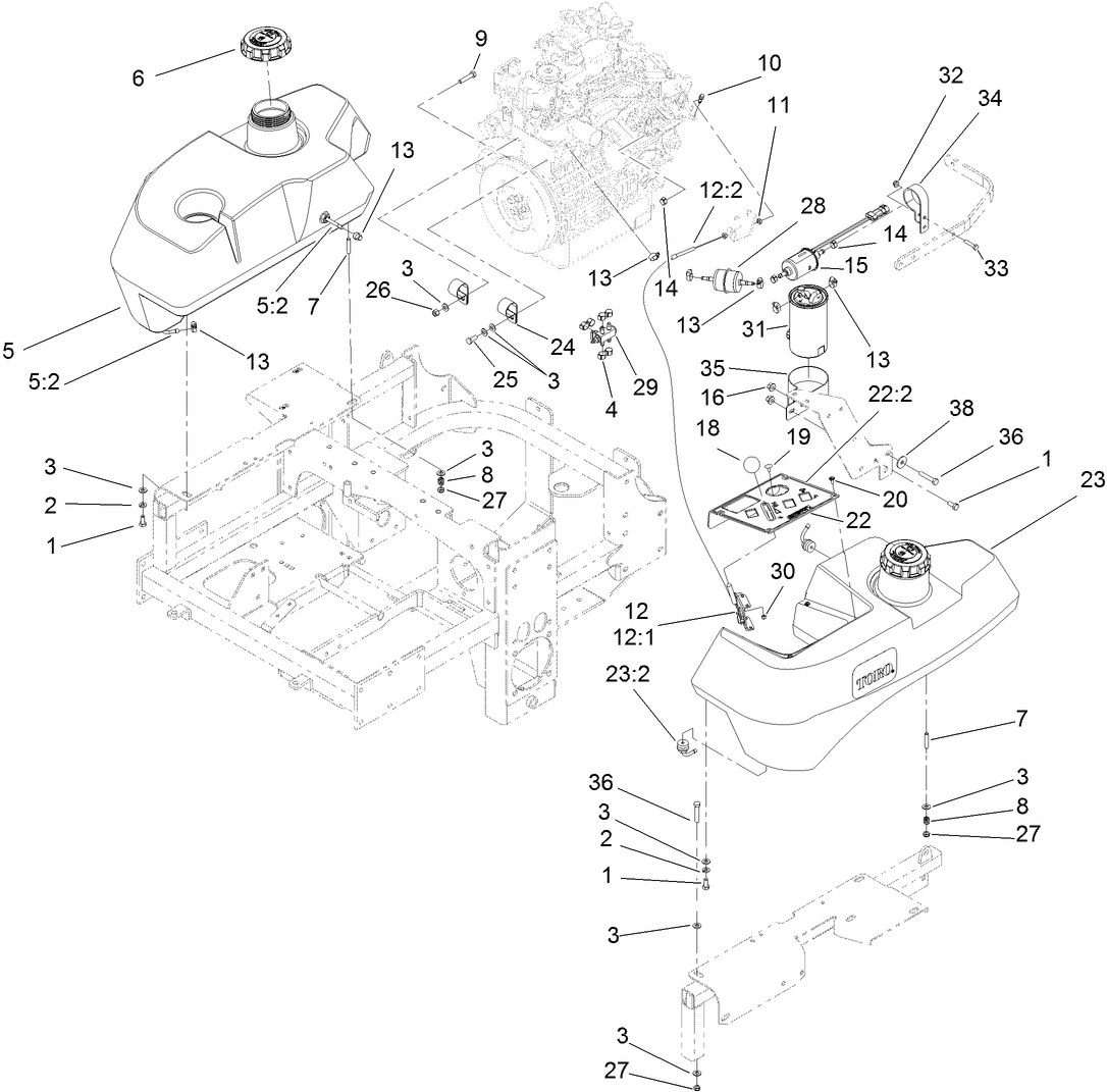 Fuel System and Throttle Control Assembly