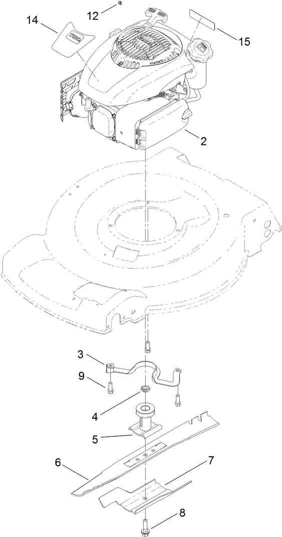 Engine and Blade Assembly