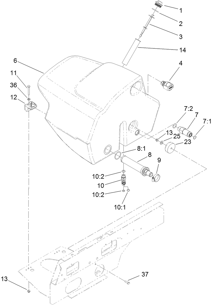 Hydraulic Filter and Reservoir Assembly