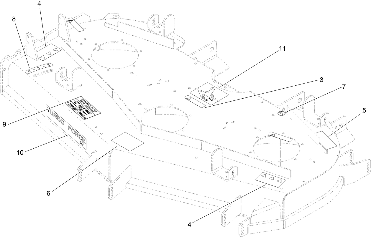 Deck Decal Assembly No. 114-4487
