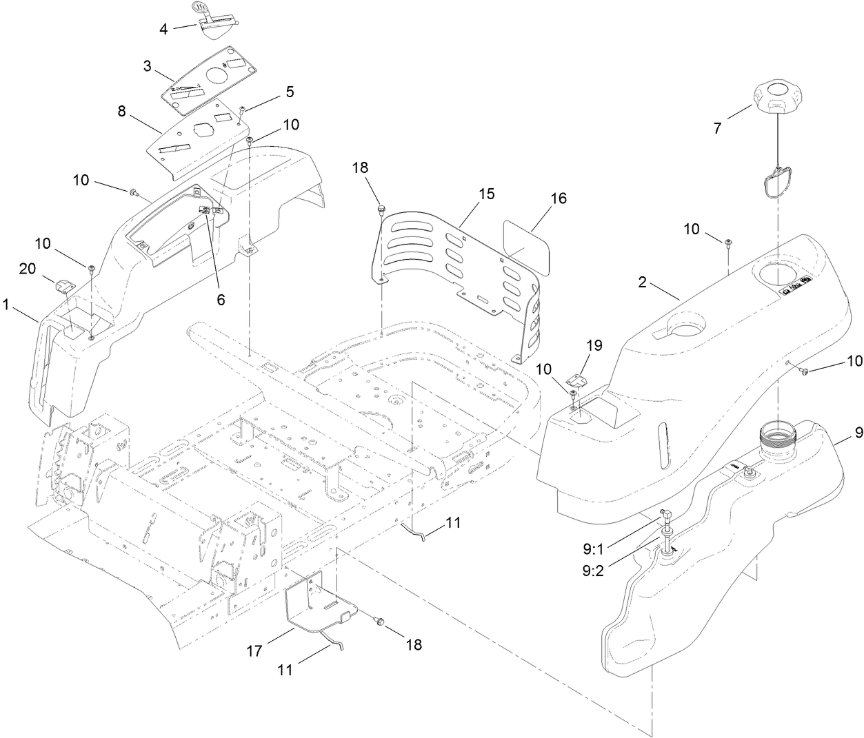 Body Styling and Fuel Pod Assembly