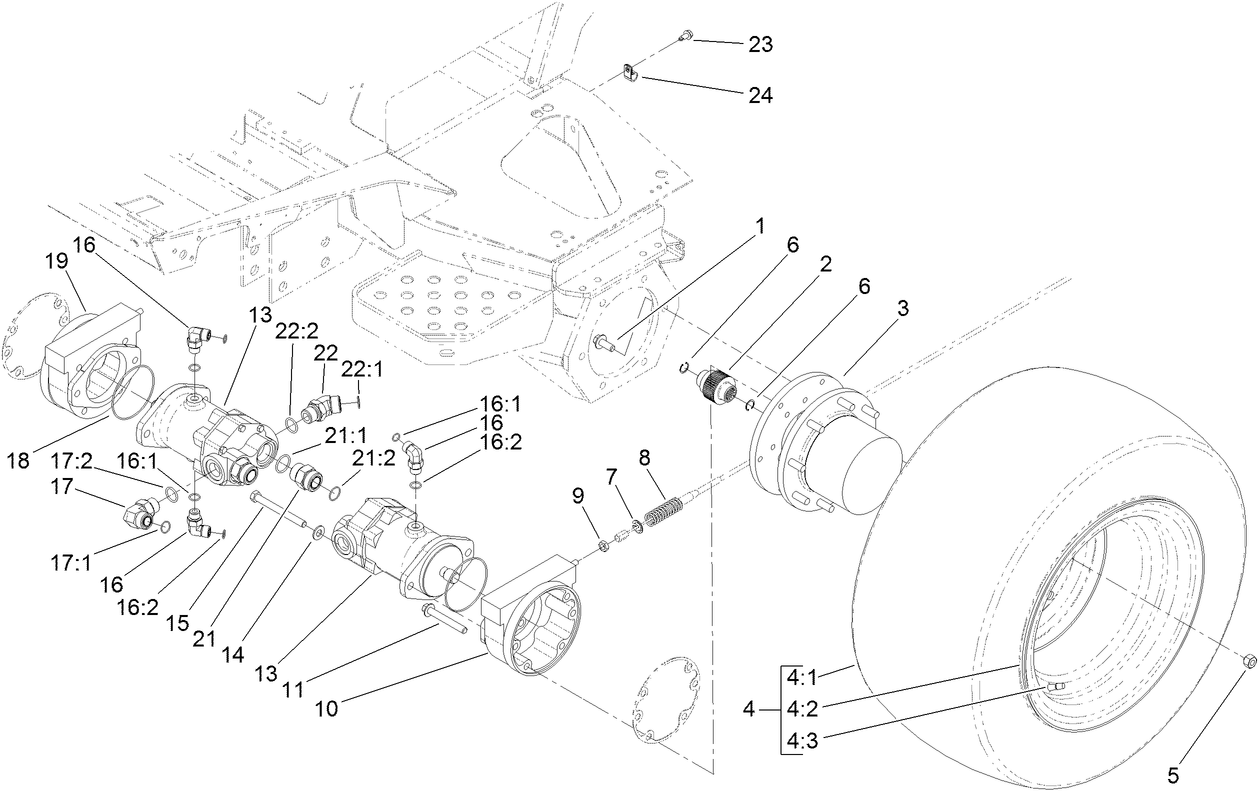 Front Drive and Brake Assembly