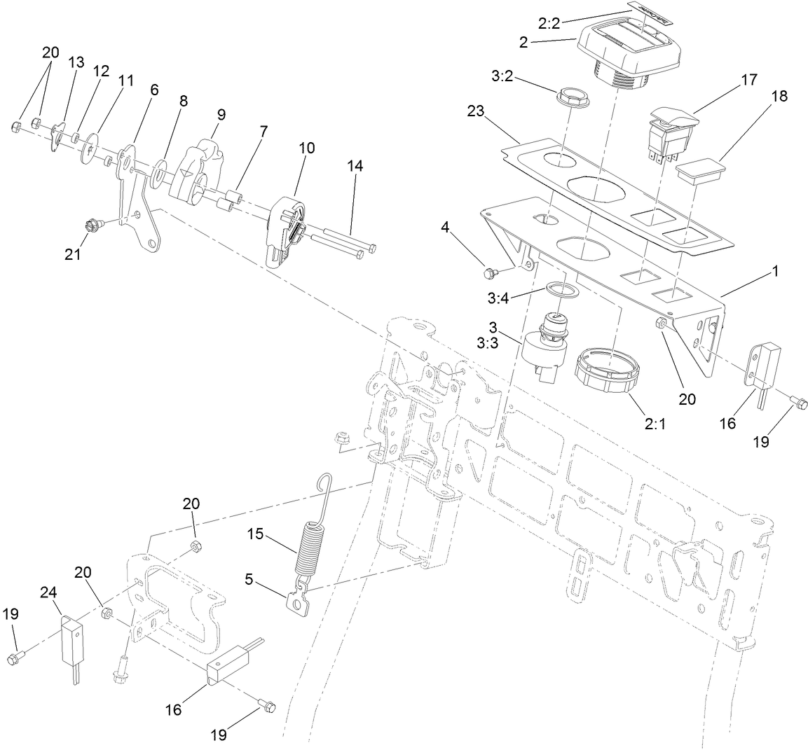 Throttle and Console Assembly