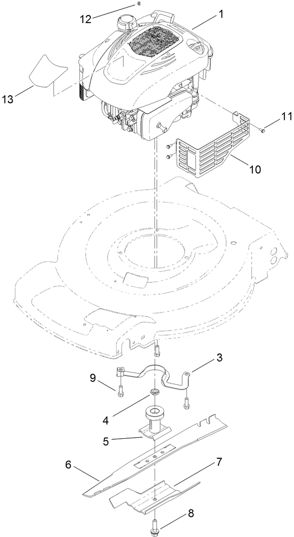 Engine and Blade Assembly