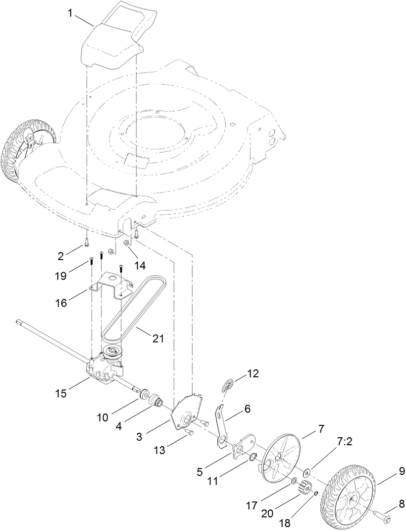 Transmission and Front Wheel Drive Assembly