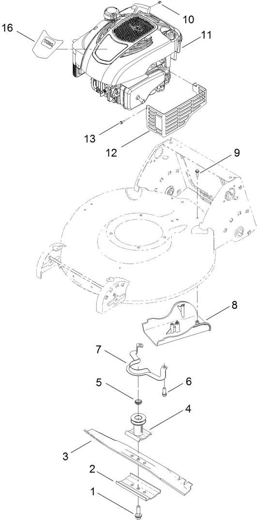 Engine and Blade Assembly