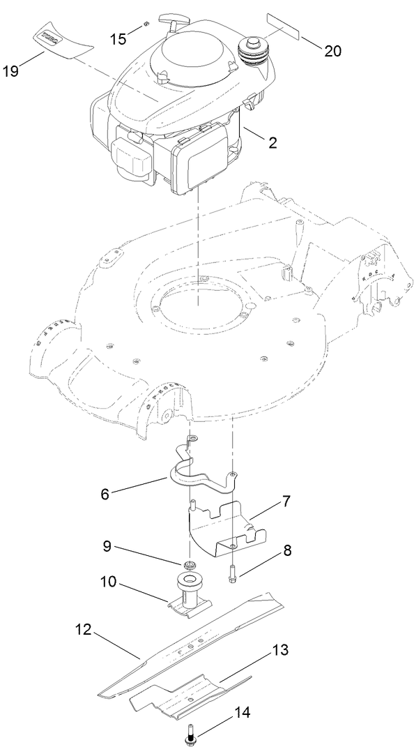 Engine and Blade Assembly