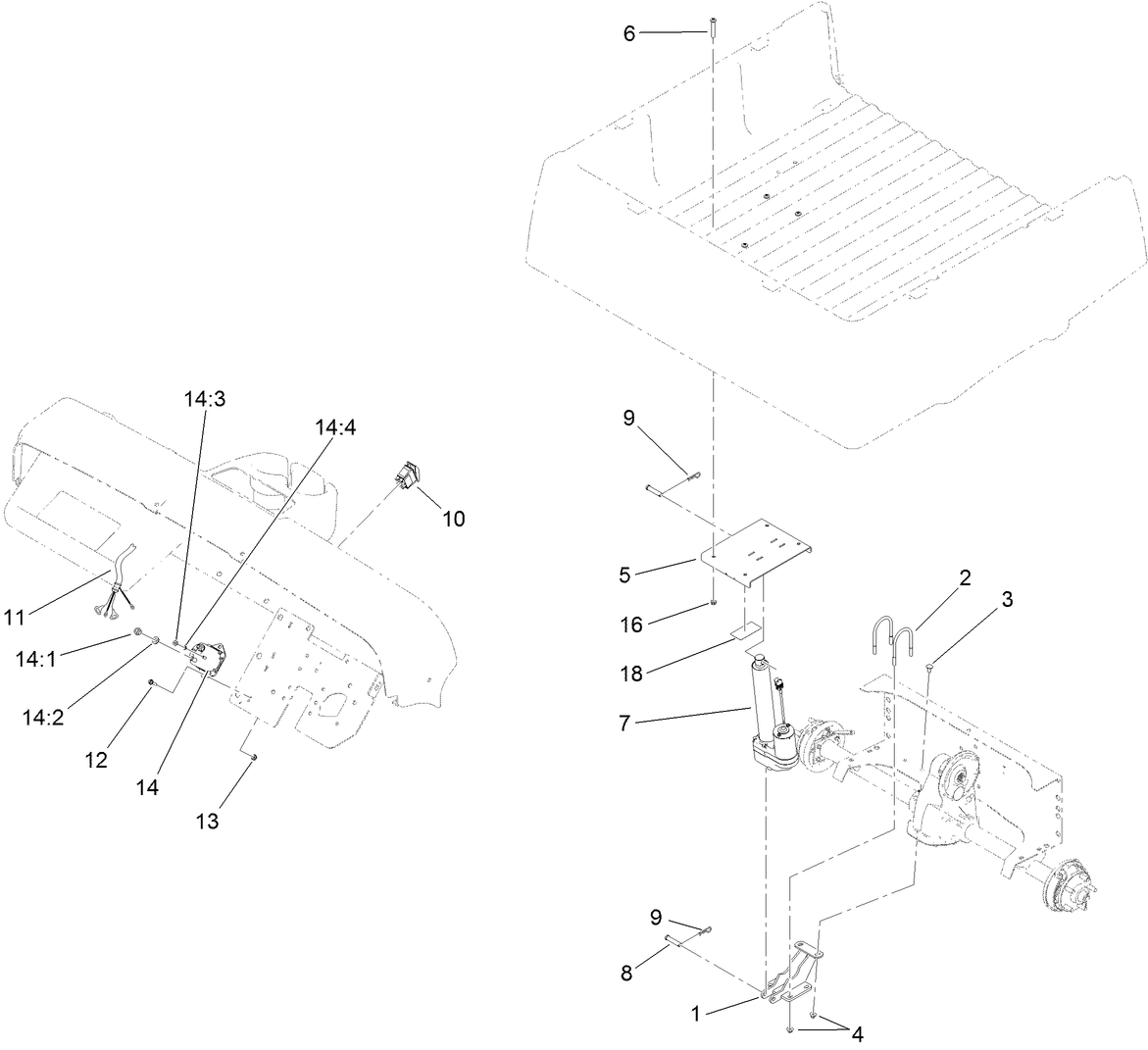 Electric Bed Lift Assembly