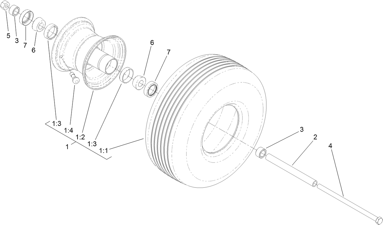 Caster Wheel Assembly No. 108-9954