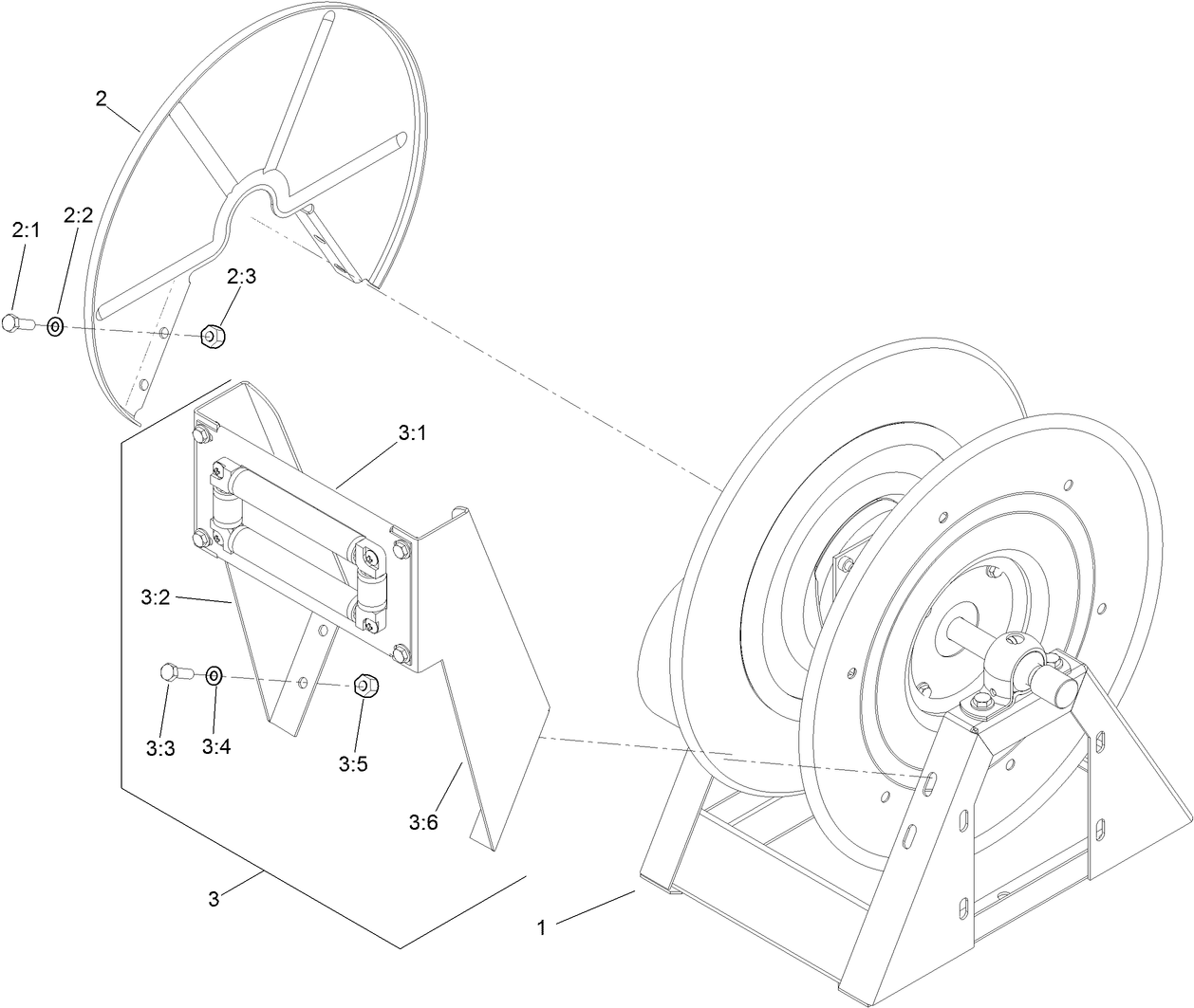 Hose Reel Assembly No. 120-0693