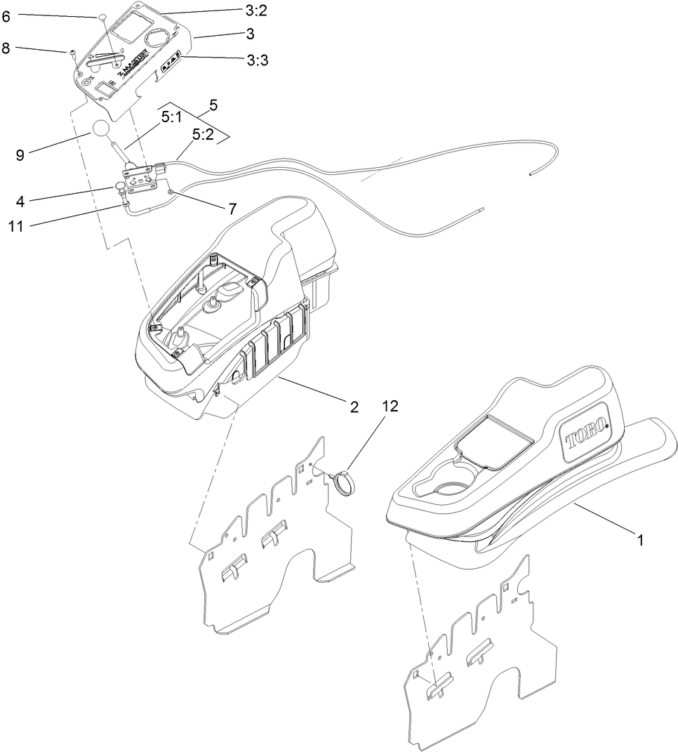 Fender, Console and Control Assembly