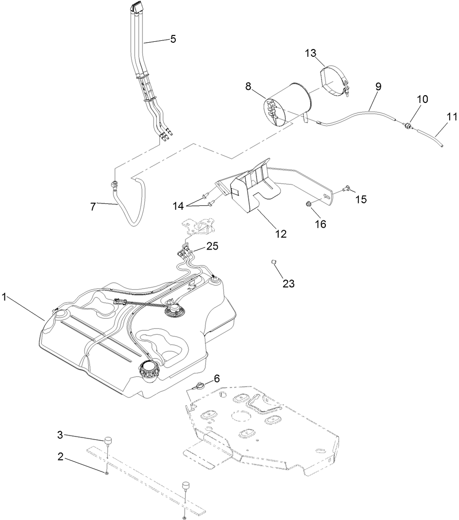 Fuel Tank Mounting Assembly