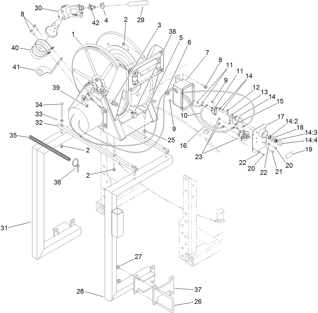 Hose Reel and Valve Box Assembly