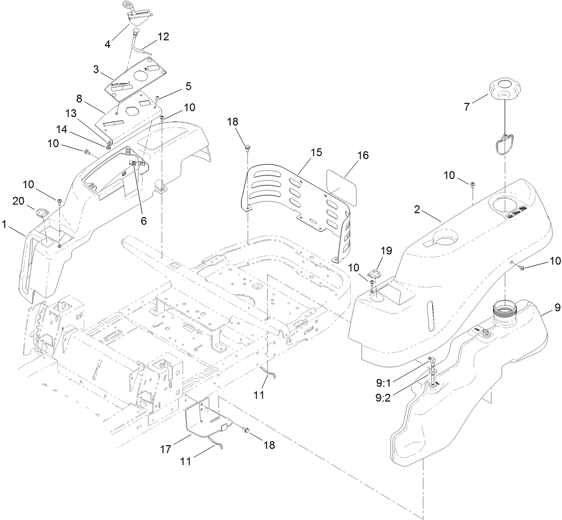Body Styling and Fuel Pod Assembly