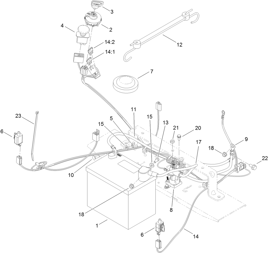 Battery and Electrical Assembly