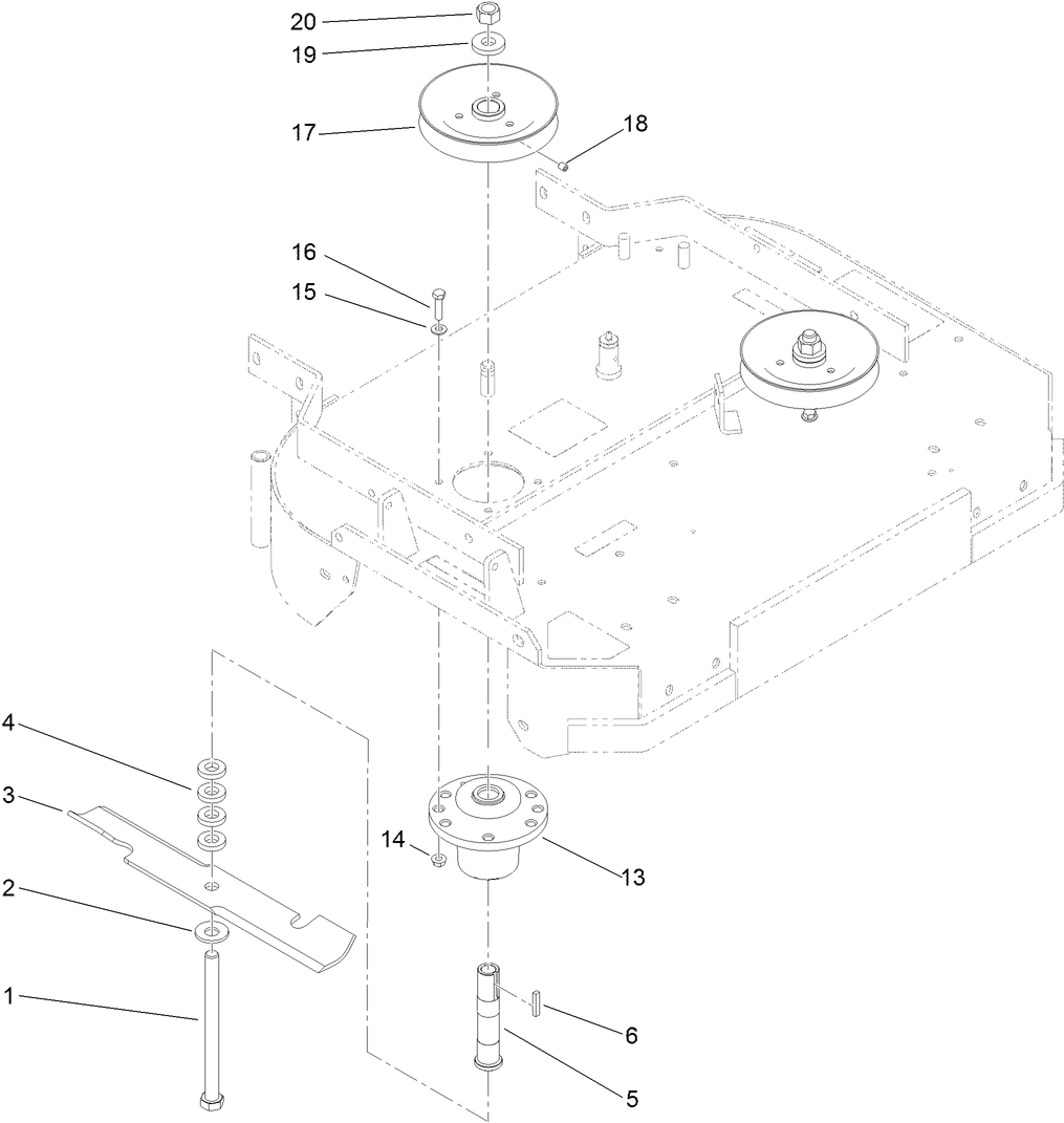 Spindle and Blade Assembly
