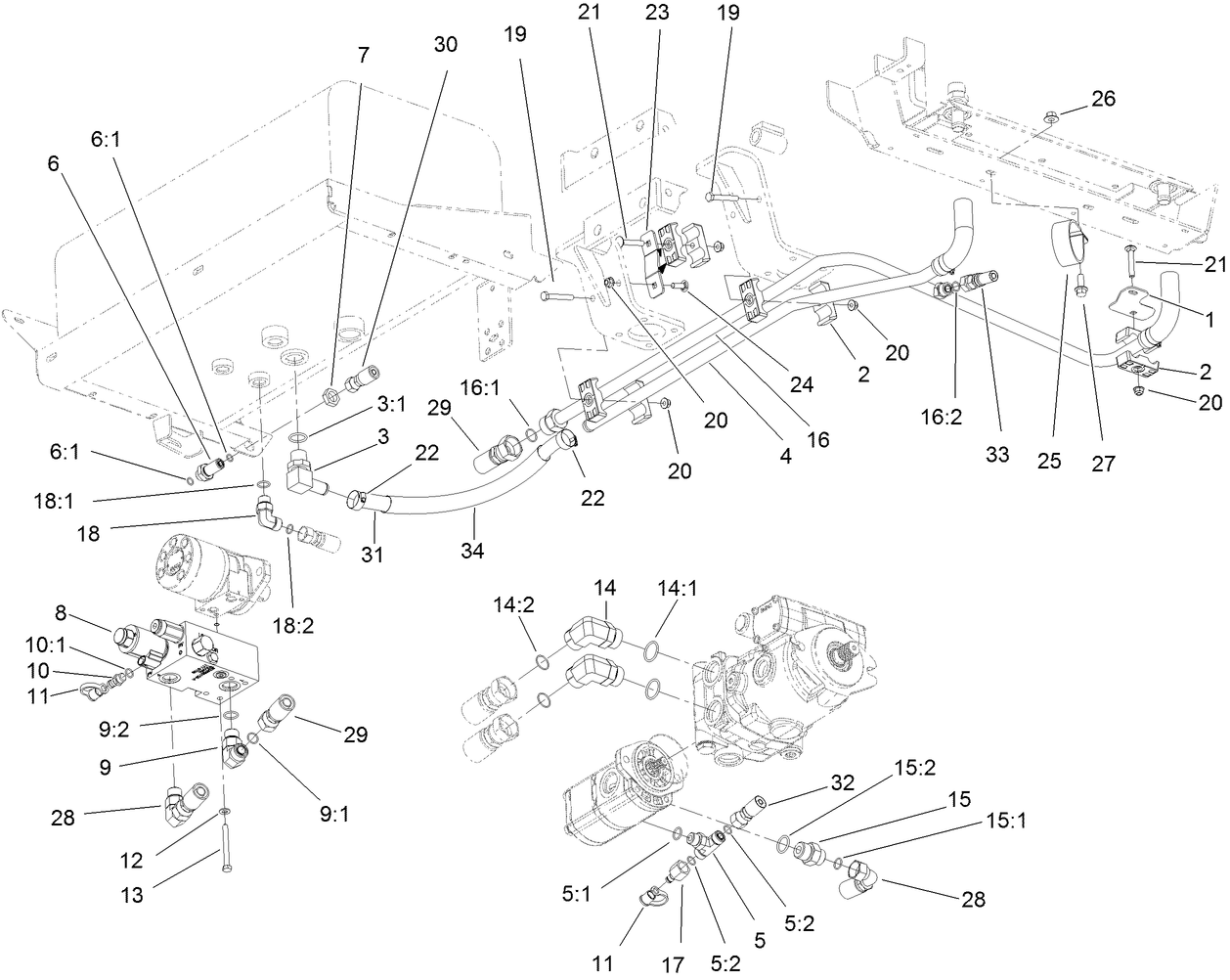 Hydraulic Pump and Filter Assembly