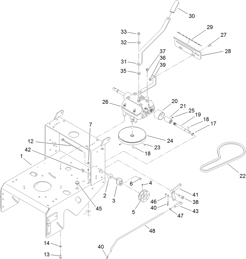 Frame and Transmission Assembly