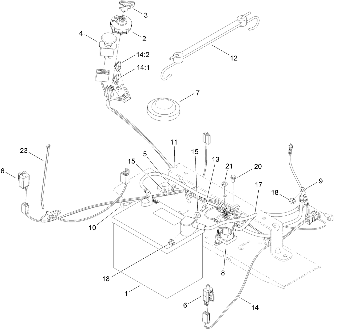 Battery and Electrical Assembly