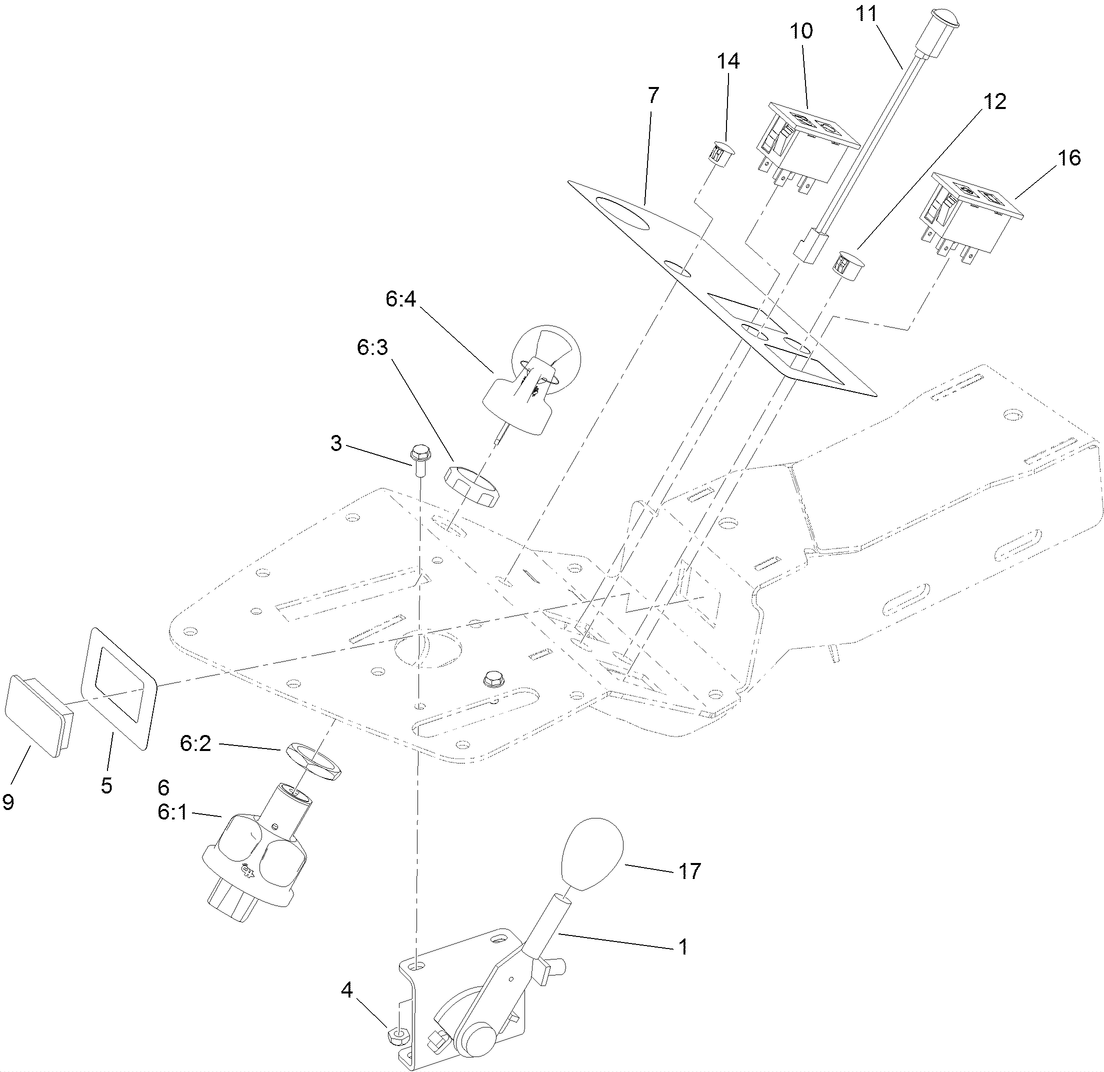 Ignition, Throttle and Choke Control Assembly