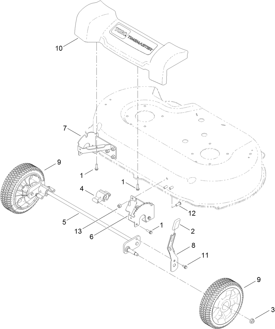 Front Wheel and Axle Assembly