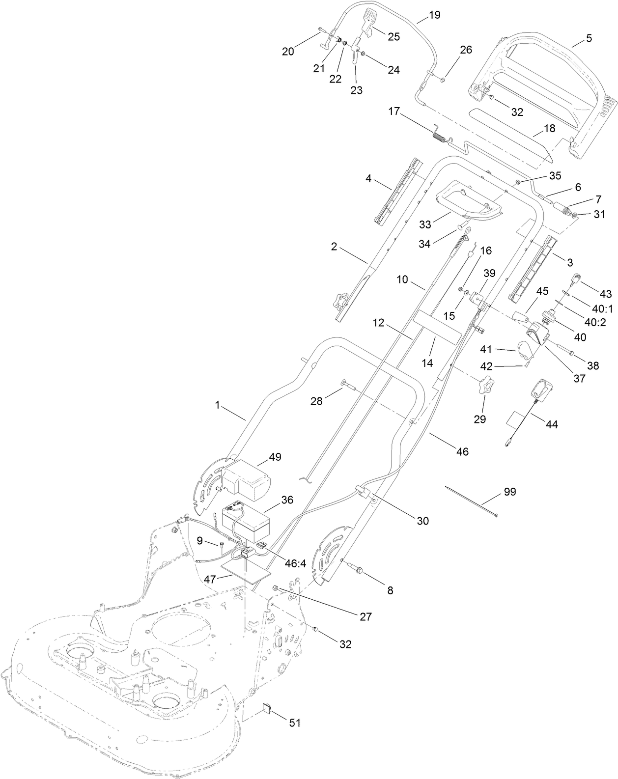 Handle and Electrical Assembly