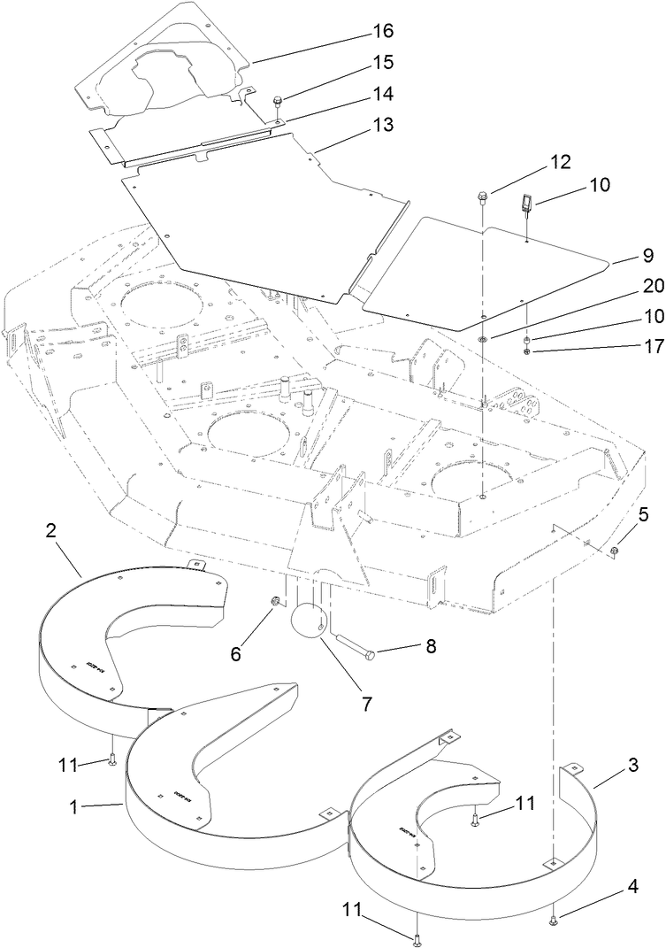 Front Deck Chamber and Cover Assembly