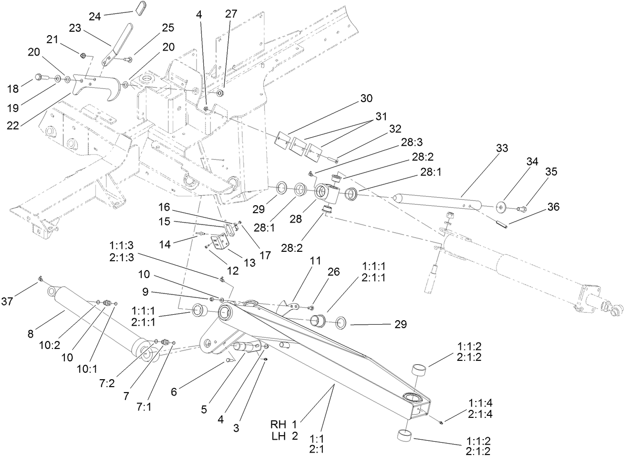 Wing Lift Arm Assembly