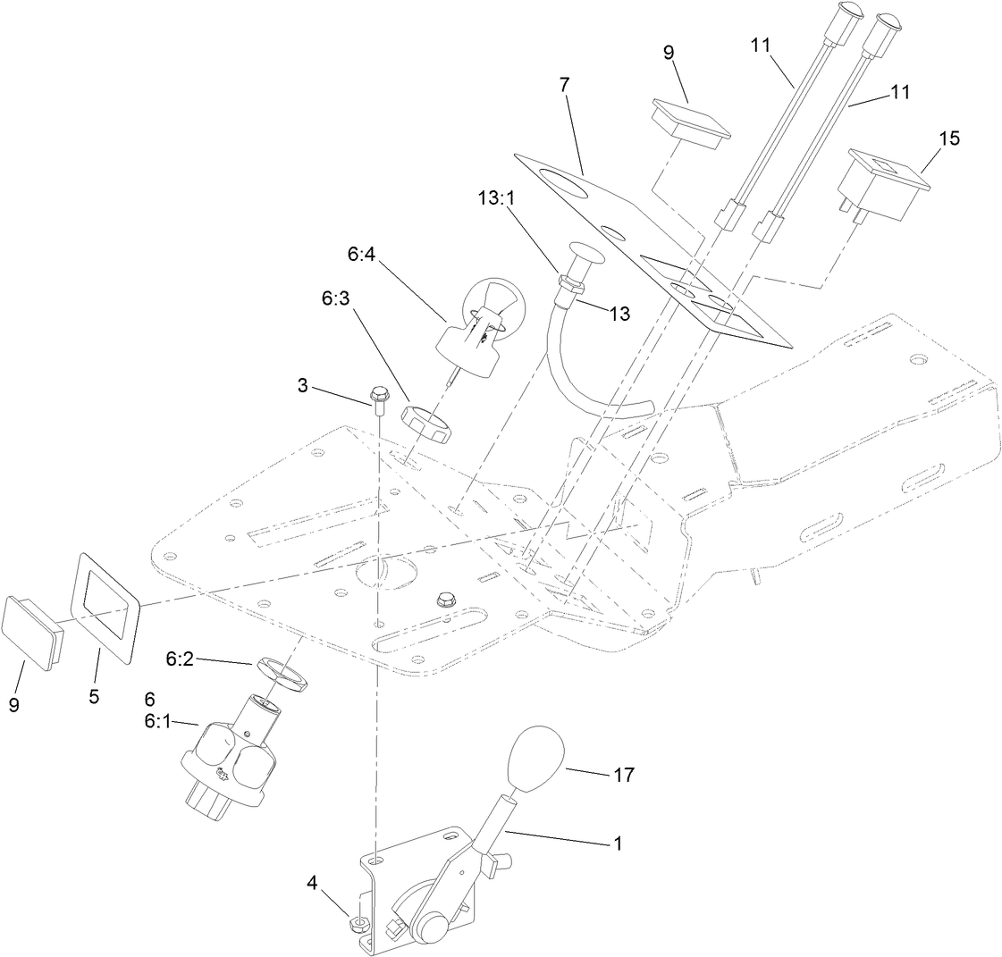 Ignition, Throttle and Choke Control Assembly