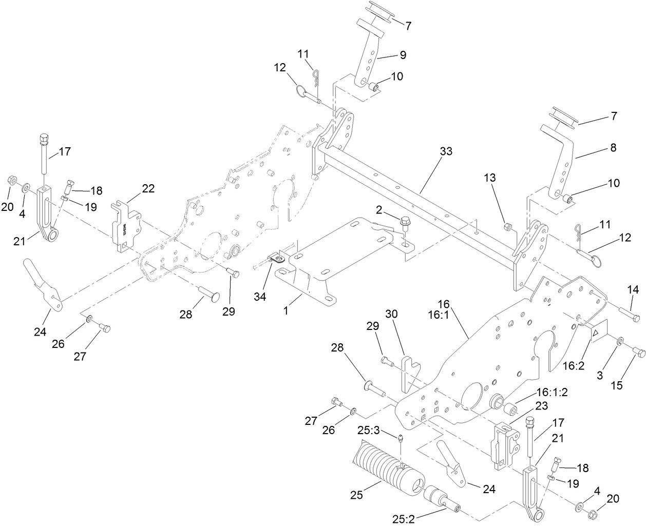 Engine Mount and Frame Assembly