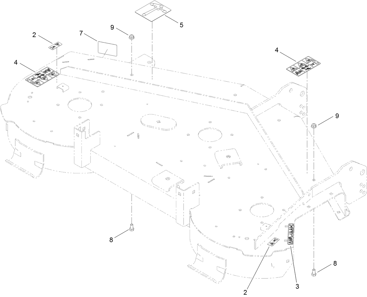 50 Inch Deck and Decal Assembly
