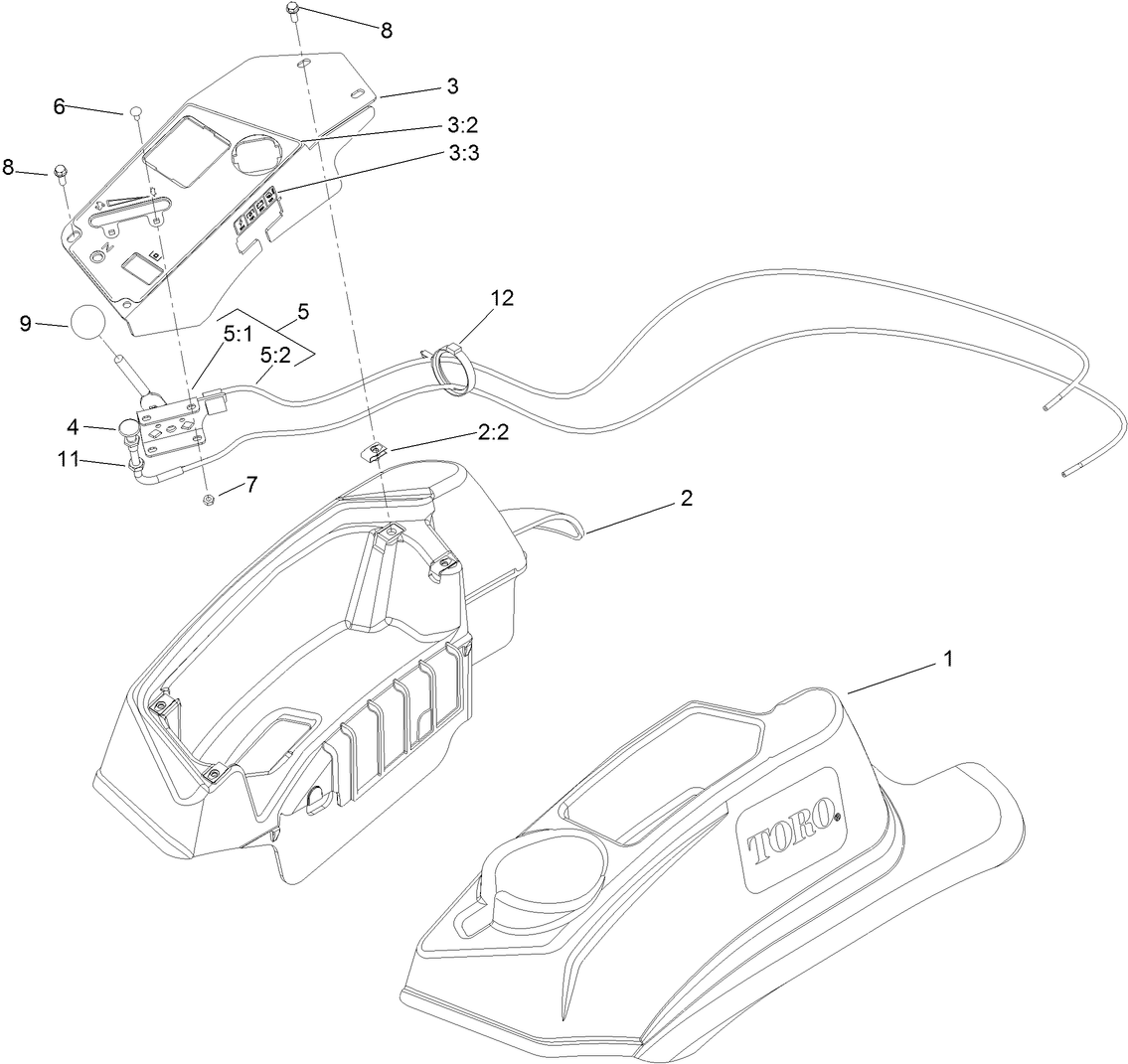 Fender, Console and Control Assembly