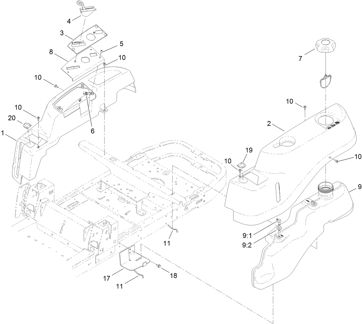Body Styling and Fuel Pod Assembly